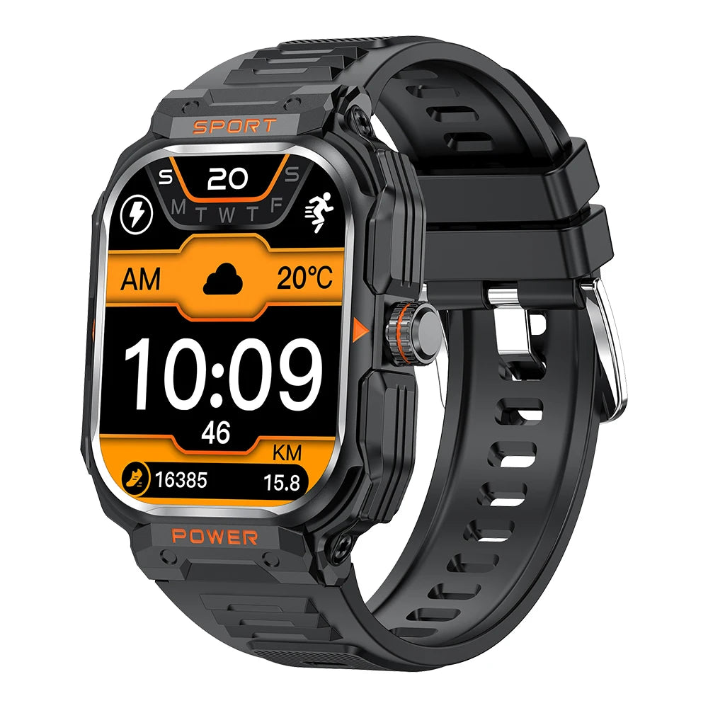 Smartwatch GT55 | AMOLED 2.1" | NFC, GPS, IP67 | +100 Modos Deporte | Negro/Plata