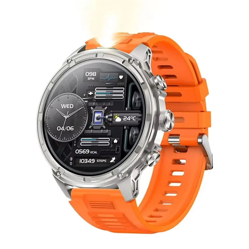 Smartwatch V99 | IPS 1.85" | Linterna | IP67 | +100 Modos Deporte | Negro/Gris/Naranja/Plata