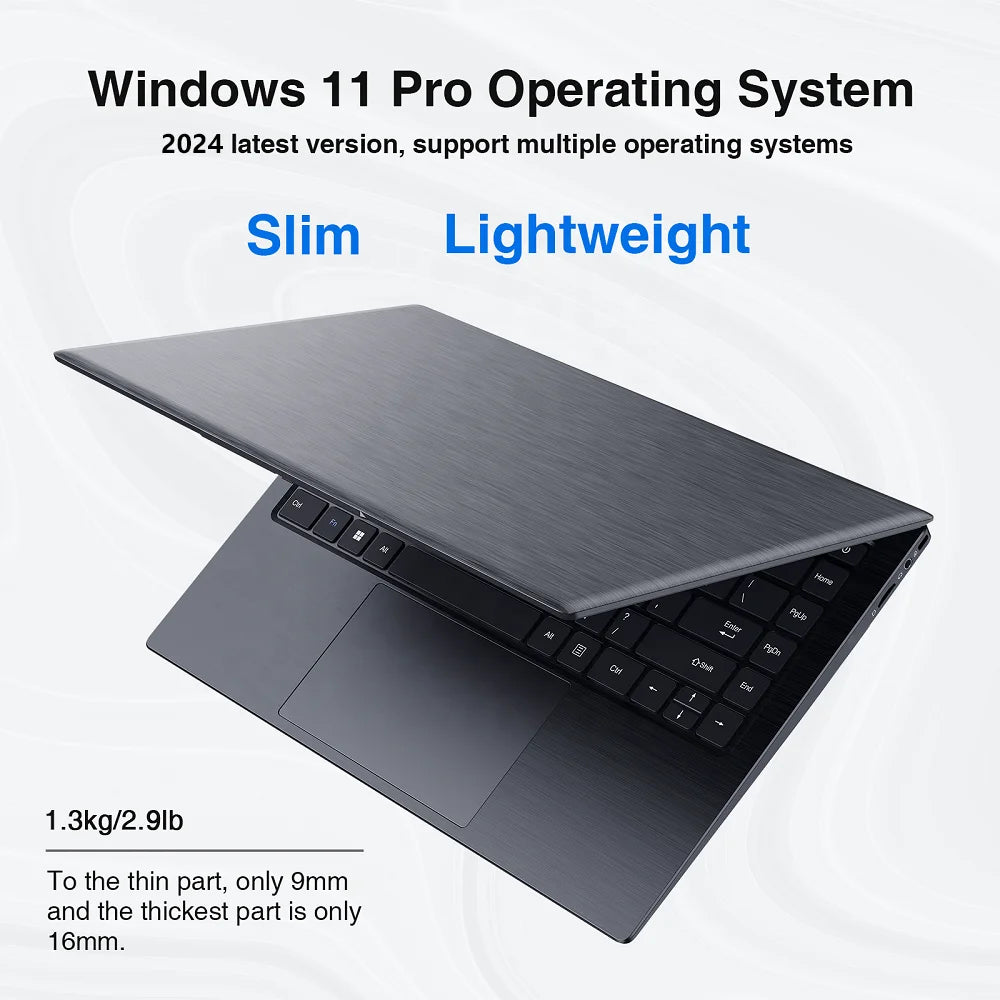 Laptop Estudiantes 14" | Intel Celeron N4000 | 8-16GB RAM | 256GB-1TB SSD | Windows 11 Pro