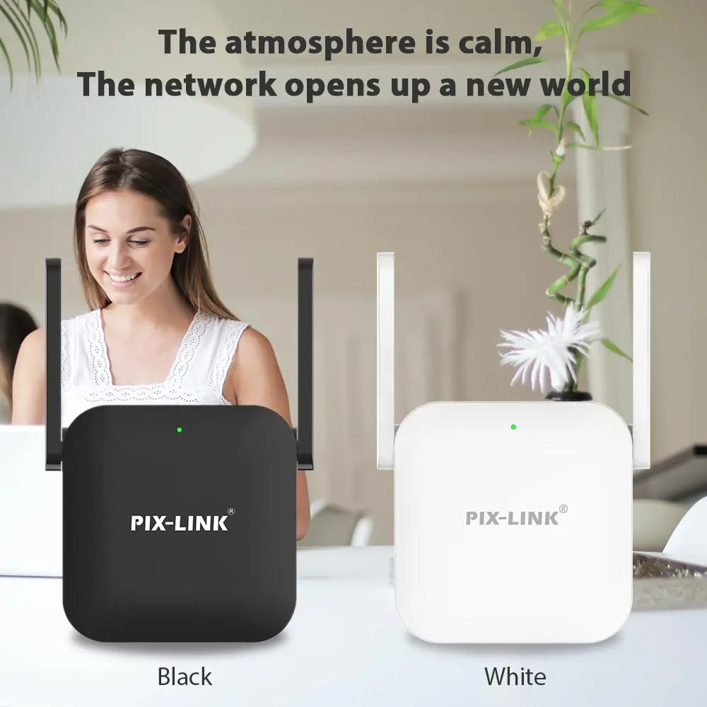 Pix-link Brand WR35 Signal Booster Router Mode With RJ45 Port Wireless-N Wifi Repeater Factory for Home Use