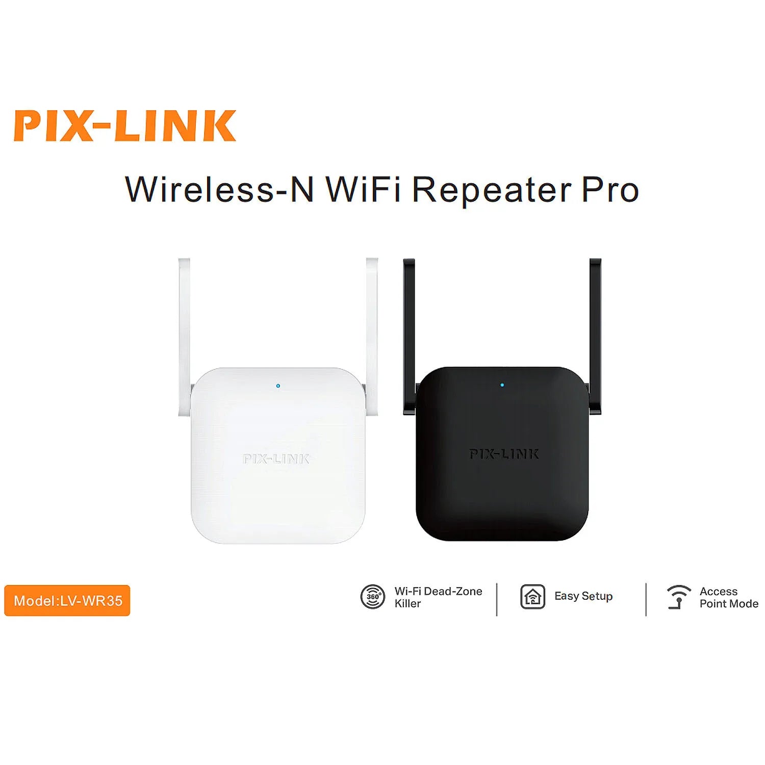Pix-link Brand WR35 Signal Booster Router Mode With RJ45 Port Wireless-N Wifi Repeater Factory for Home Use