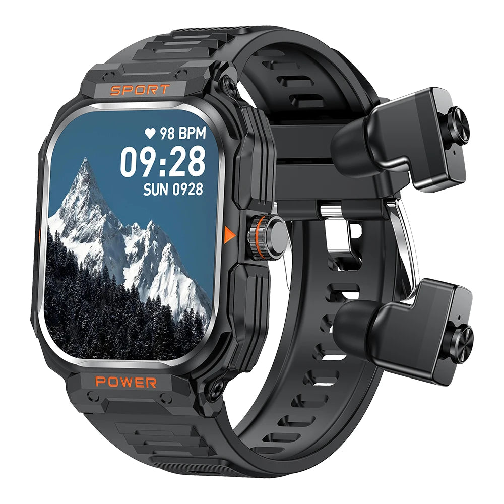 Smartwatch GT55 | AMOLED 2.1" | NFC, GPS, IP67 | +100 Modos Deporte | Negro/Plata