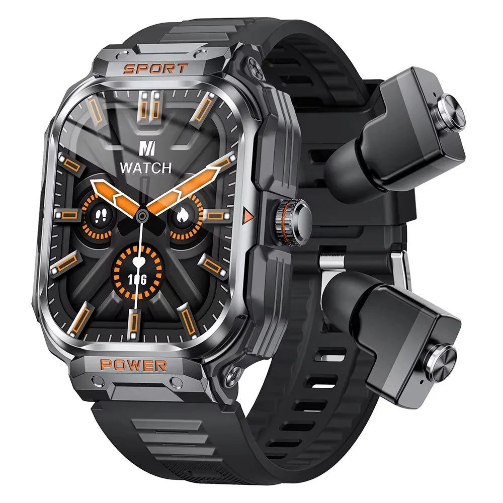 Smartwatch GT55 | AMOLED 2.1" | NFC, GPS, IP67 | +100 Modos Deporte | Negro/Plata