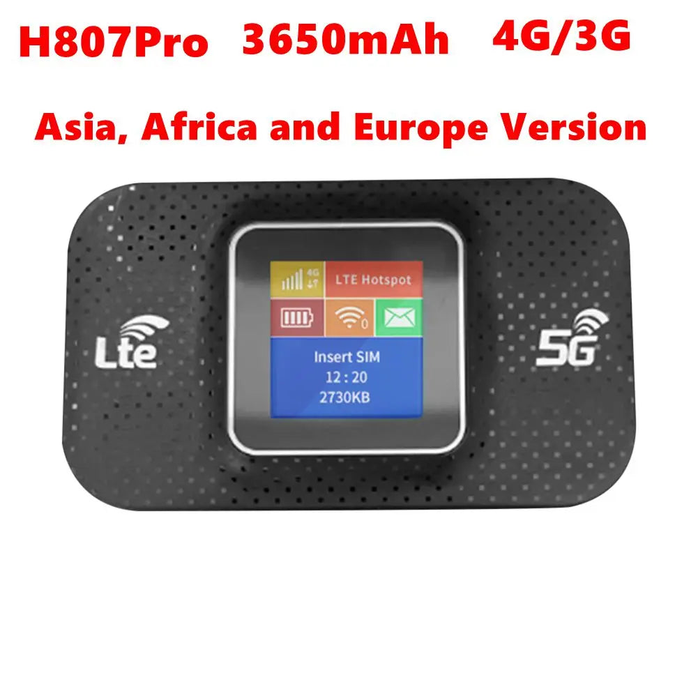 Router Móvil 4G/5G Portátil | SIM | 150Mbps | Hasta 16 Usuarios | Batería 3650mAh | Hotspot