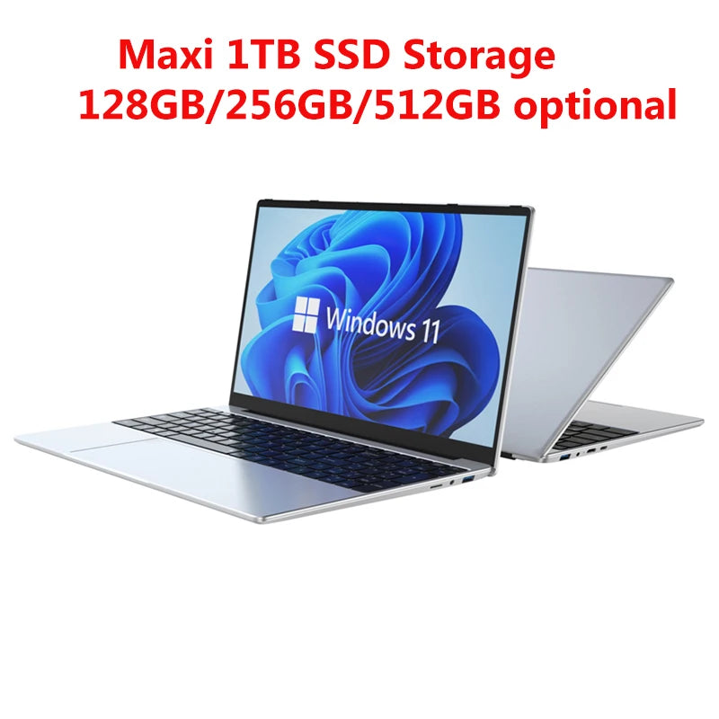 Laptop 15.6" | Intel N4000 | 8GB RAM | 128GB-1TB SSD | Teclado Retroiluminado | Windows 11 Pro