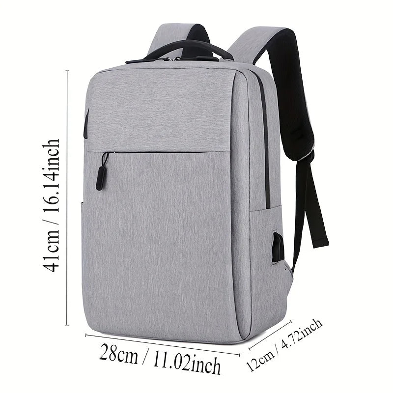 Mochila Portátil 16" | Resistente al Agua | Puerto USB | 20L | Negro/Gris/Azul/Rojo