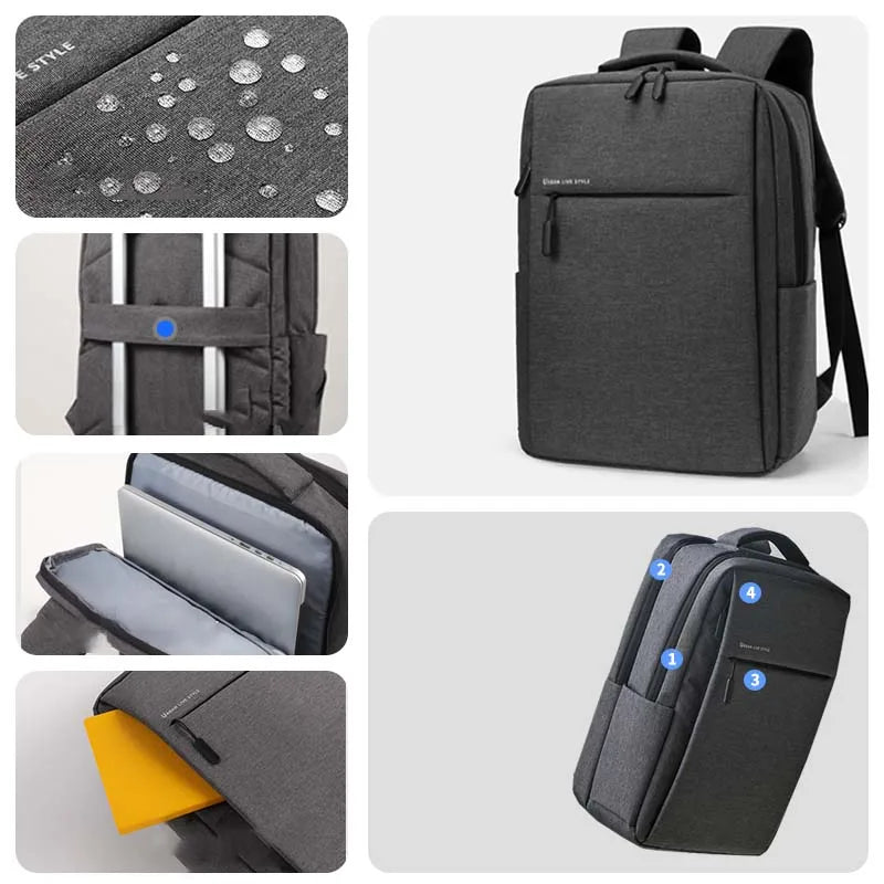 Mochila Portátil 17.3" | Gran Capacidad | Impermeable | Multi-bolsillos | 15.6"/17.3"