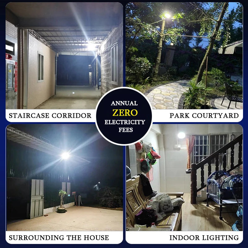 Foco LED Solar Exterior | IP67 | Mando a Distancia | 50W-500W | Jardín y Patio