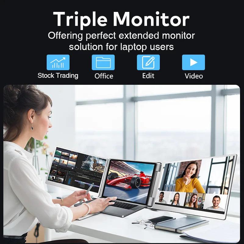 Monitor Portátil Gaming Visture | FHD IPS | 14"/15.6"/16" | Dual/Triple Pantalla | Extensor Laptop