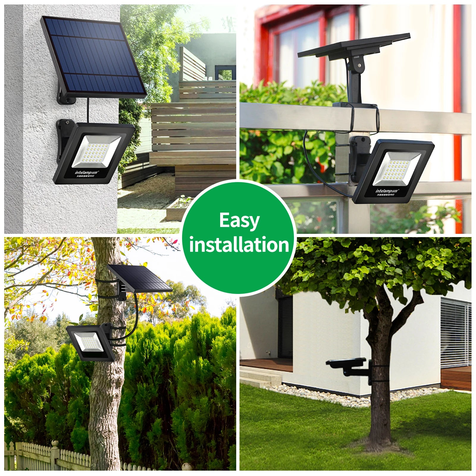 Pack 2 Luces Solares Exterior | IP65 Impermeable | Super Brillante | Jardín y Seguridad