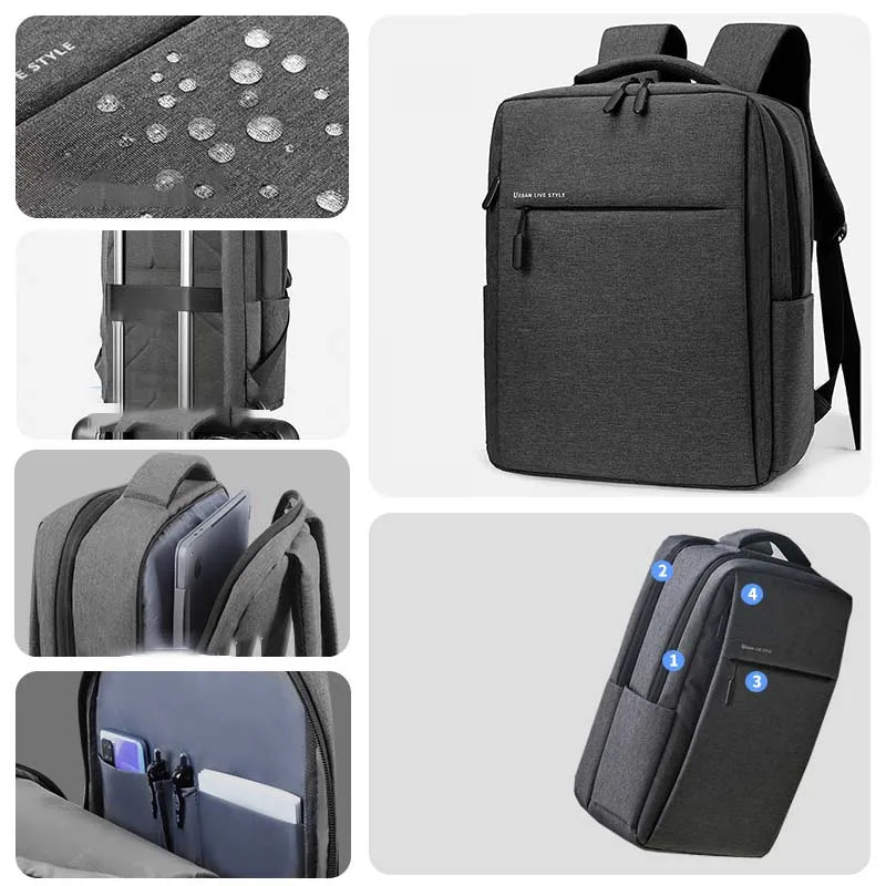 Mochila Portátil 17.3" | Gran Capacidad | Impermeable | Multi-bolsillos | 15.6"/17.3"