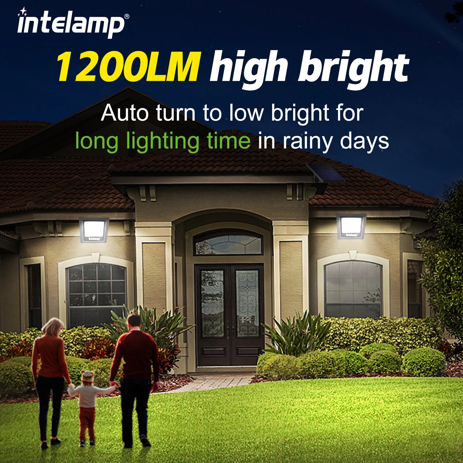 Pack 2 Luces Solares Exterior | IP65 Impermeable | Super Brillante | Jardín y Seguridad