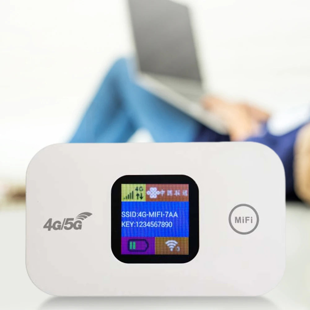 Router Móvil 4G/5G Portátil | SIM | 150Mbps | Hasta 16 Usuarios | Batería 3650mAh | Hotspot