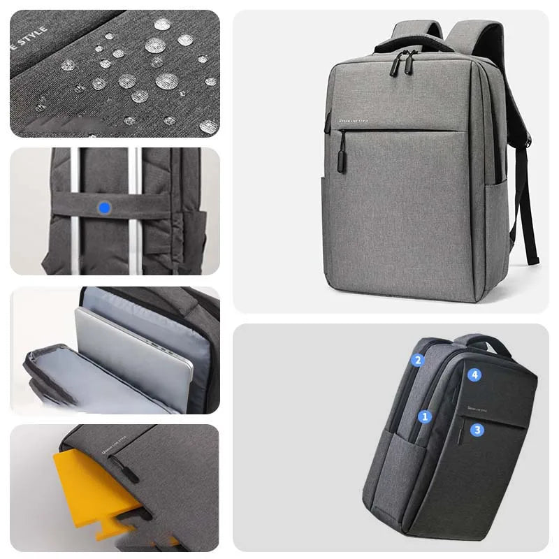Mochila Portátil 17.3" | Gran Capacidad | Impermeable | Multi-bolsillos | 15.6"/17.3"