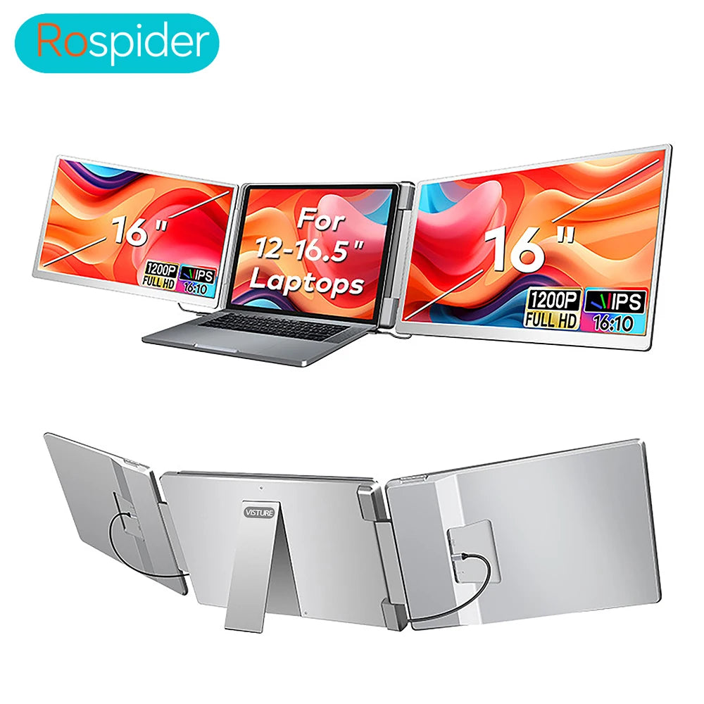 Monitor Portátil Gaming Visture | FHD IPS | 14"/15.6"/16" | Dual/Triple Pantalla | Extensor Laptop