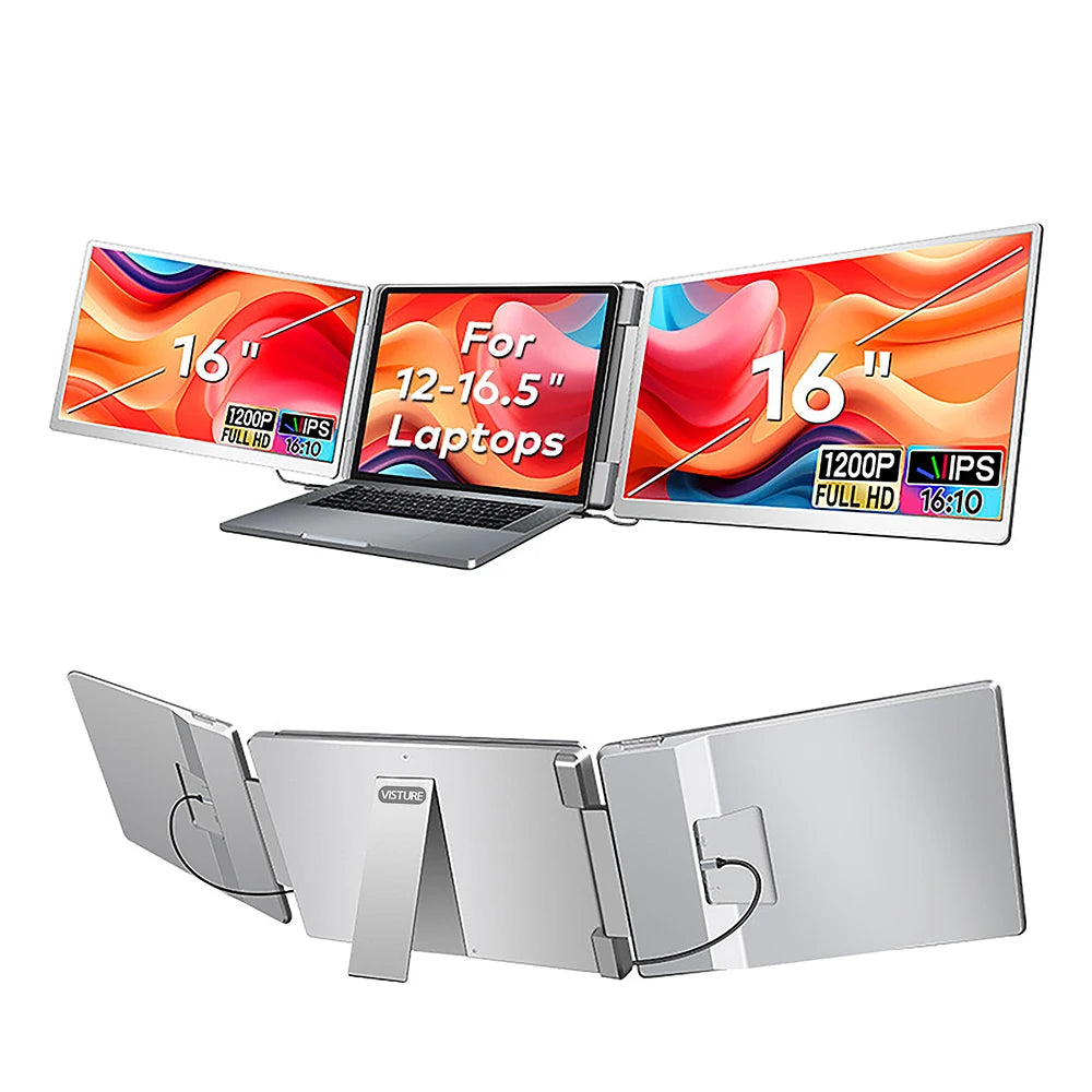 Monitor Portátil Gaming Visture | FHD IPS | 14"/15.6"/16" | Dual/Triple Pantalla | Extensor Laptop