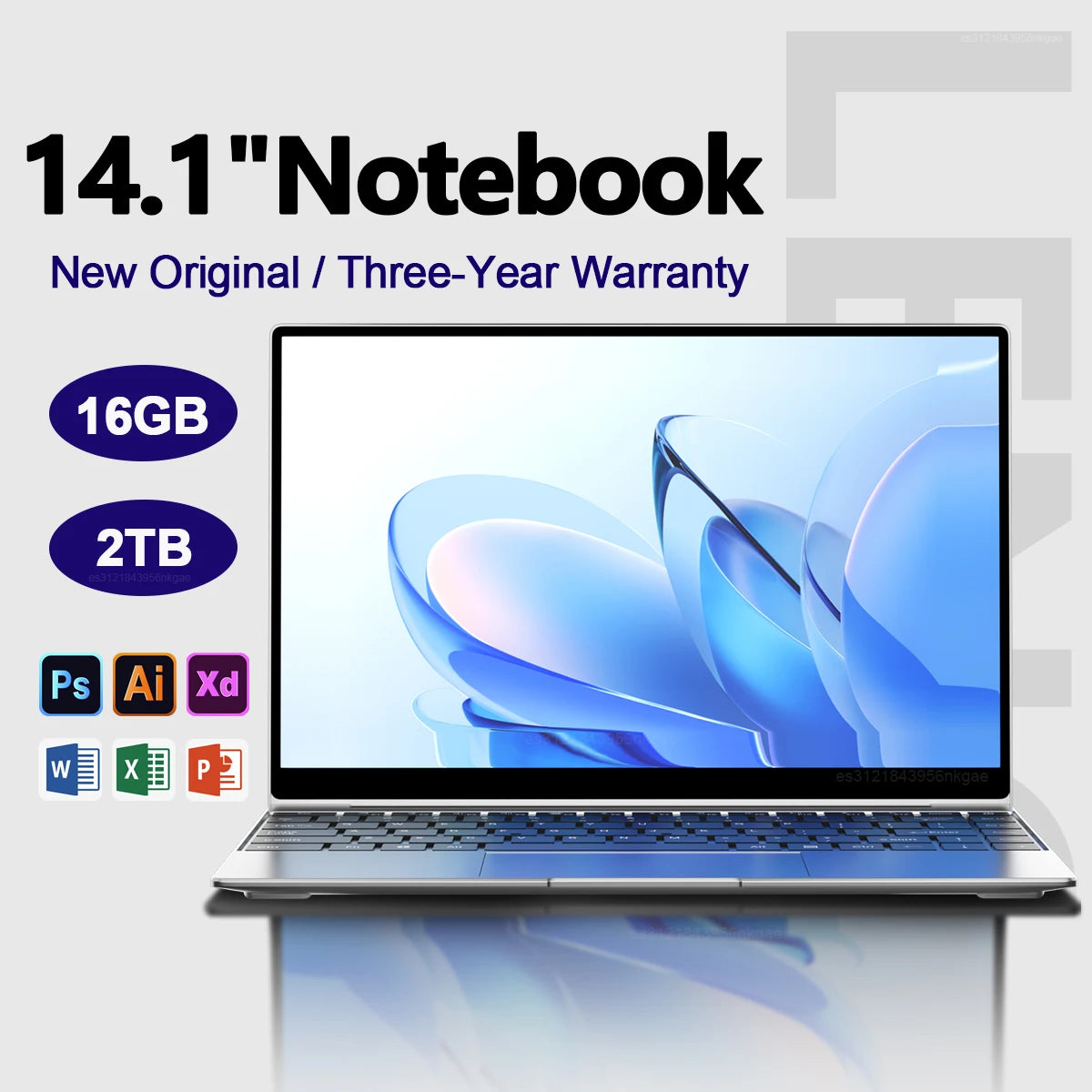 Portátil Ultradelgado LENO 14.1" FHD | Intel N3700 | 16GB RAM | 2TB SSD | Windows 11