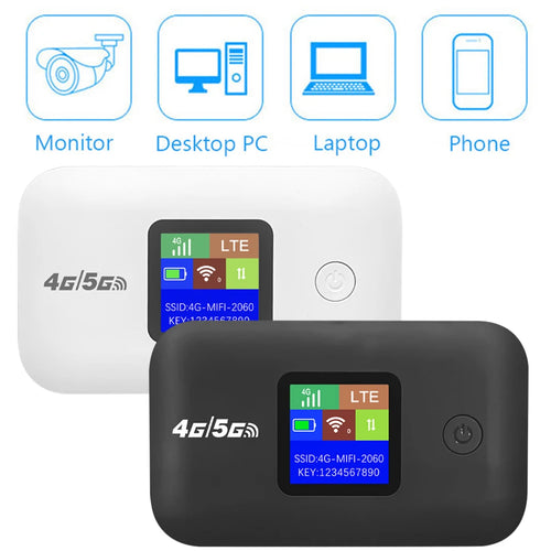 4G Mobile WIFI Router 150Mbps 4G LTE Wireless Router Portable Pocket MiFi Modem Mobile Wifi Hotspot with Sim Card Slot for Home