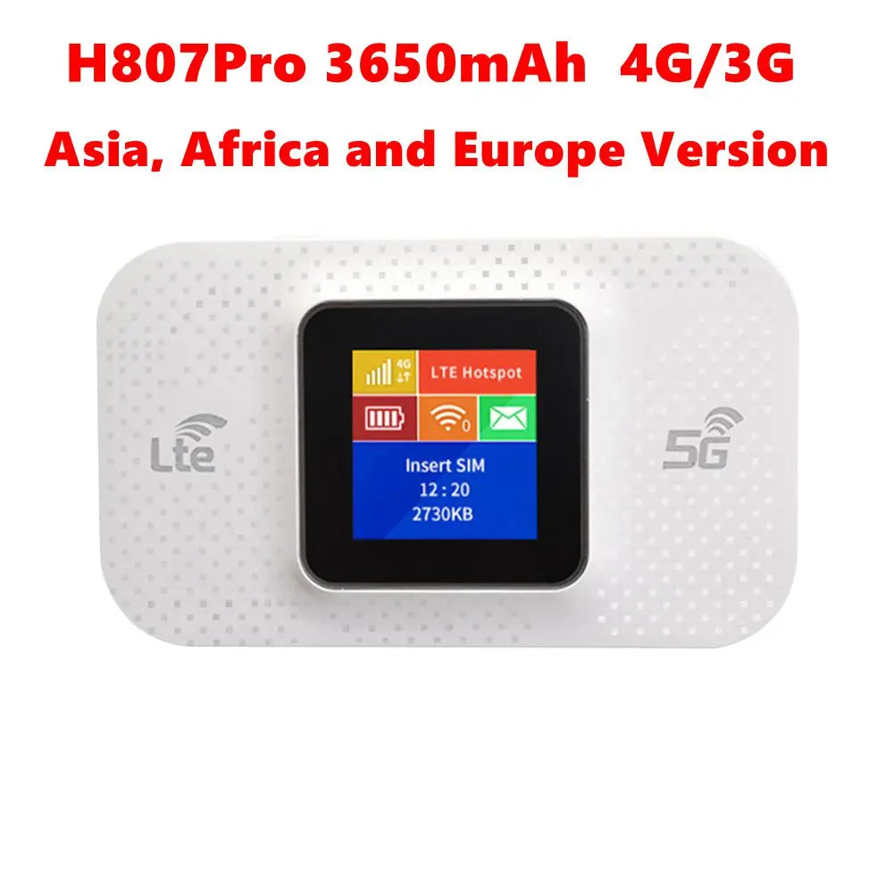 Router Móvil 4G/5G Portátil | SIM | 150Mbps | Hasta 16 Usuarios | Batería 3650mAh | Hotspot