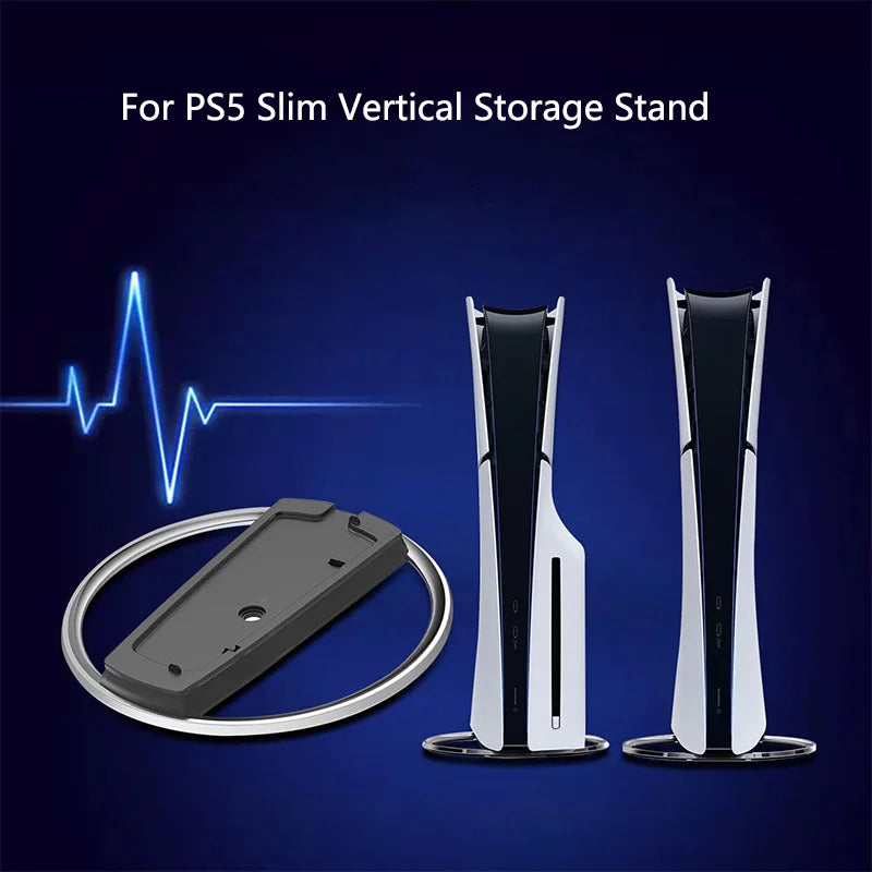 Soporte Vertical Metal PS5 Slim | Base Estable | Reemplazo Original | Negro