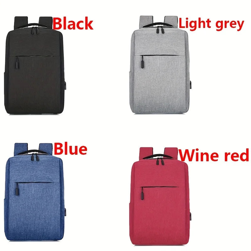 Mochila Portátil 16" | Resistente al Agua | Puerto USB | 20L | Negro/Gris/Azul/Rojo