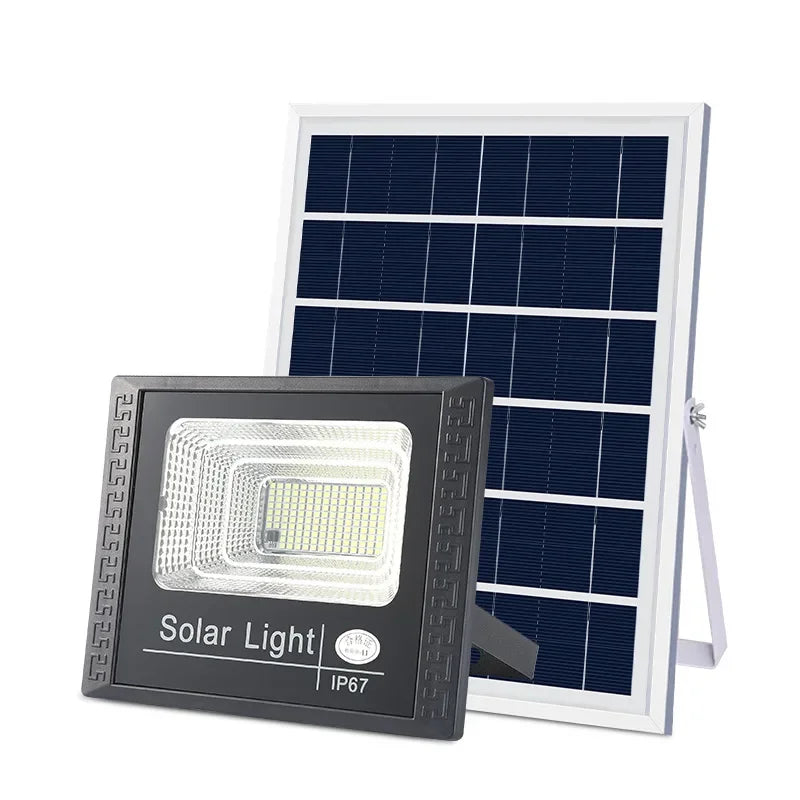 Foco Solar Potente IP67 | 30W-300W | Batería 4000mAh | Mando a Distancia | Ángulo Ajustable