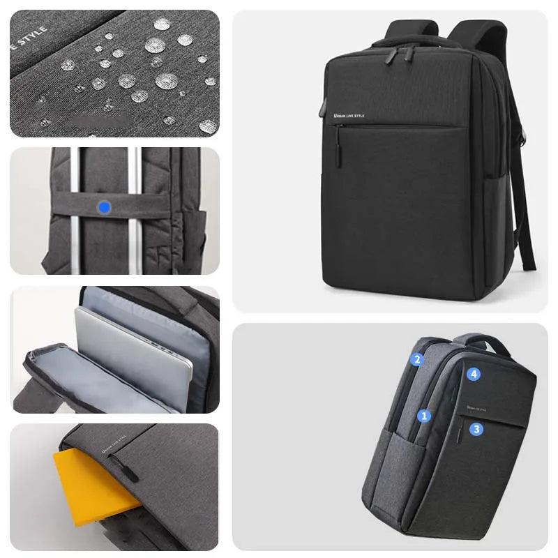 Mochila Portátil 17.3" | Gran Capacidad | Impermeable | Multi-bolsillos | 15.6"/17.3"