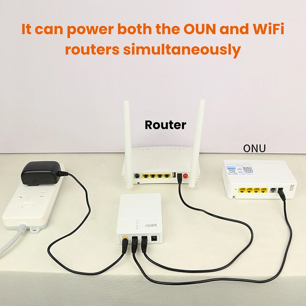 UPS Mini 6000mAh | SAI para Router, Módem y Cámaras | 5h Autonomía | 24W